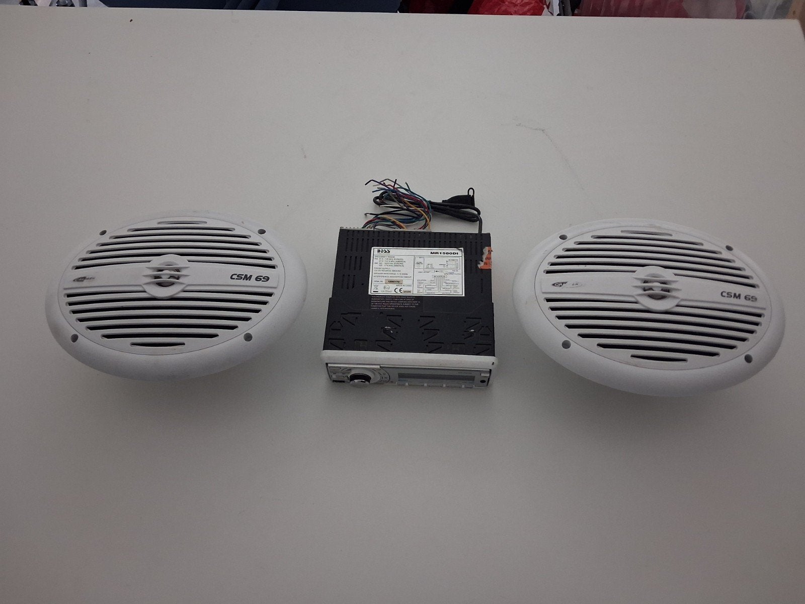 Bootradio met speakers te koop, Watersport en Boten, Ophalen, Gebruikt