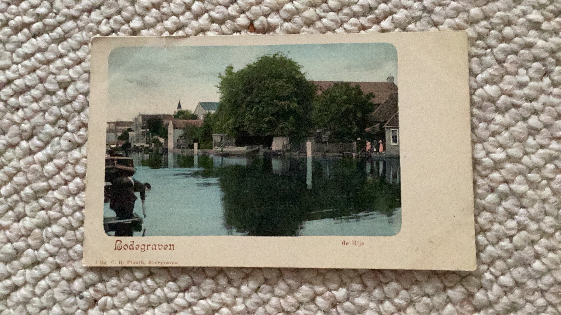 Ansichtkaart Bodegraven De Rijn begin 1900. 991, Verzamelen, Ansichtkaarten | Nederland, Ophalen of Verzenden, Voor 1920, Ongelopen