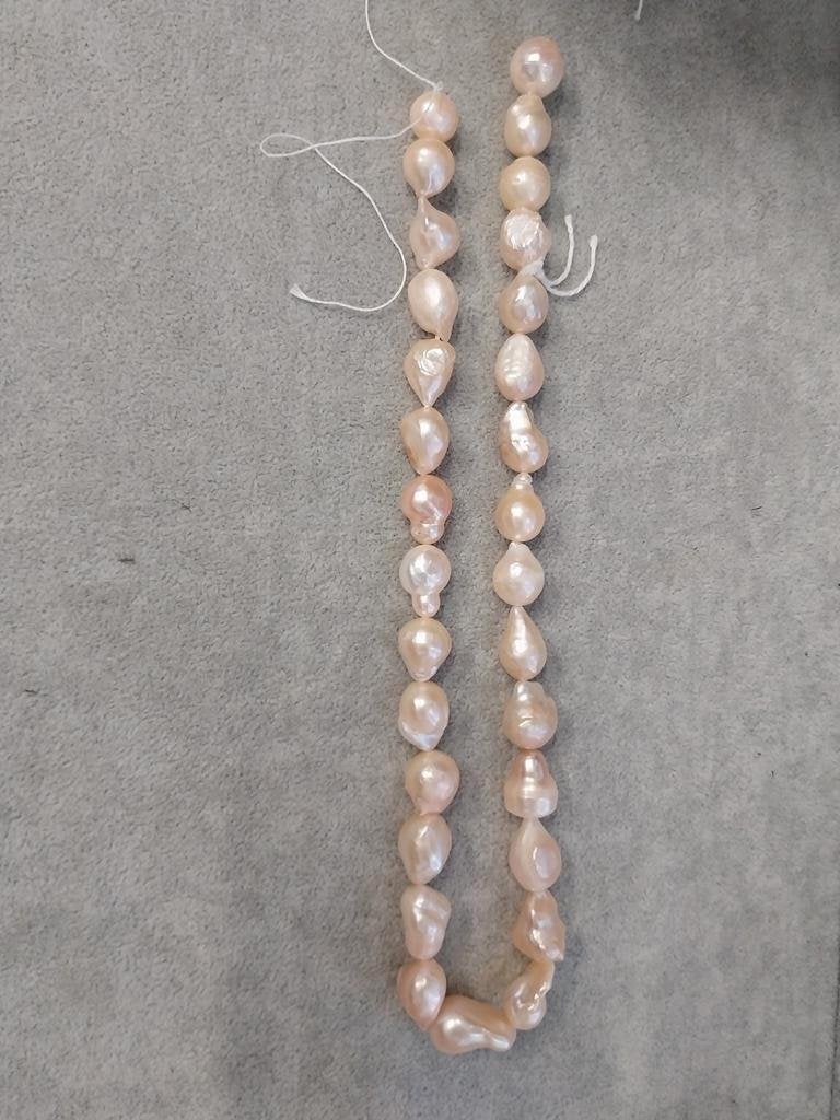 Baroque parel ketting  snoer edelsmid, Ophalen of Verzenden, Zo goed als nieuw