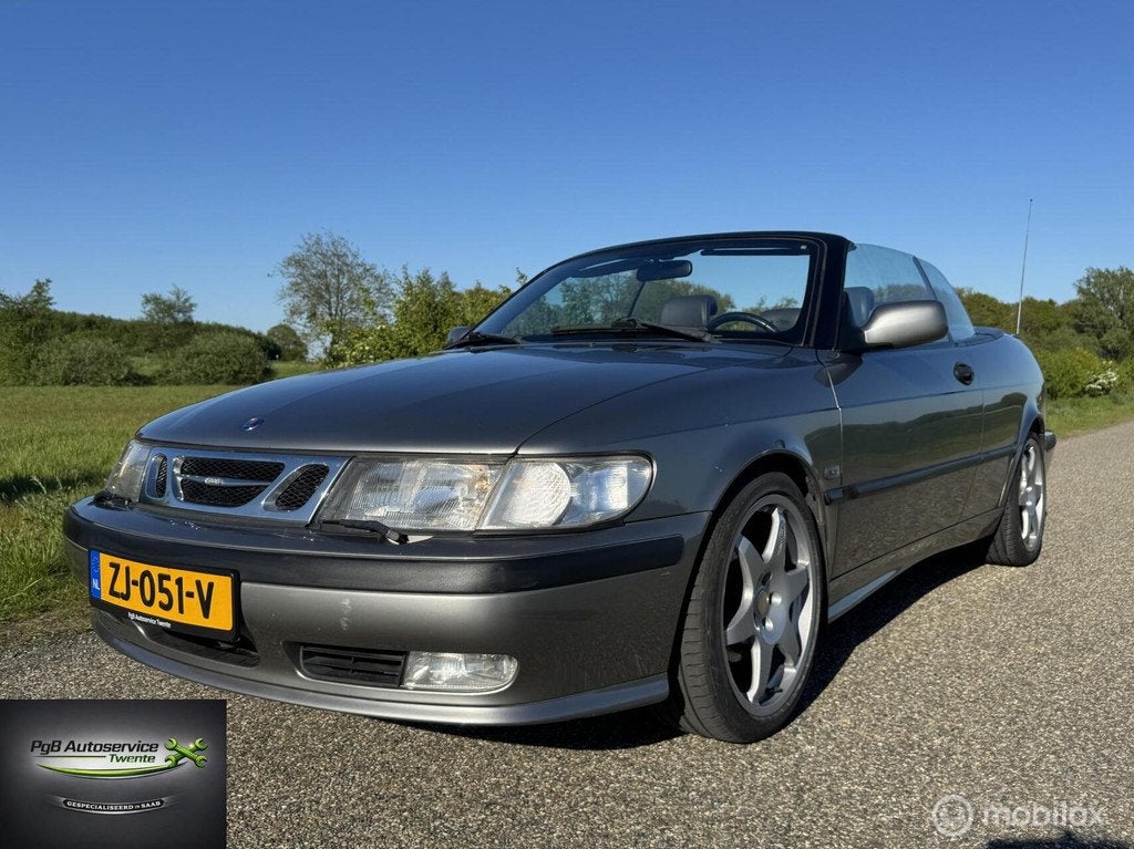 Saab 9-3 Hirsch Cabrio 2.0t SE 2001 210pk, Gebruikt, Stoelverwarming, 4 cilinders, Cabriolet