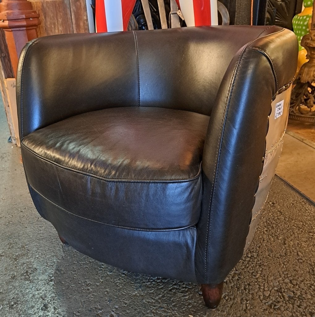 Prachtige stoel fauteuil club Aviator erg mooie kwaliteit, Ophalen, Gebruikt, 75 tot 100 cm, 50 tot 75 cm