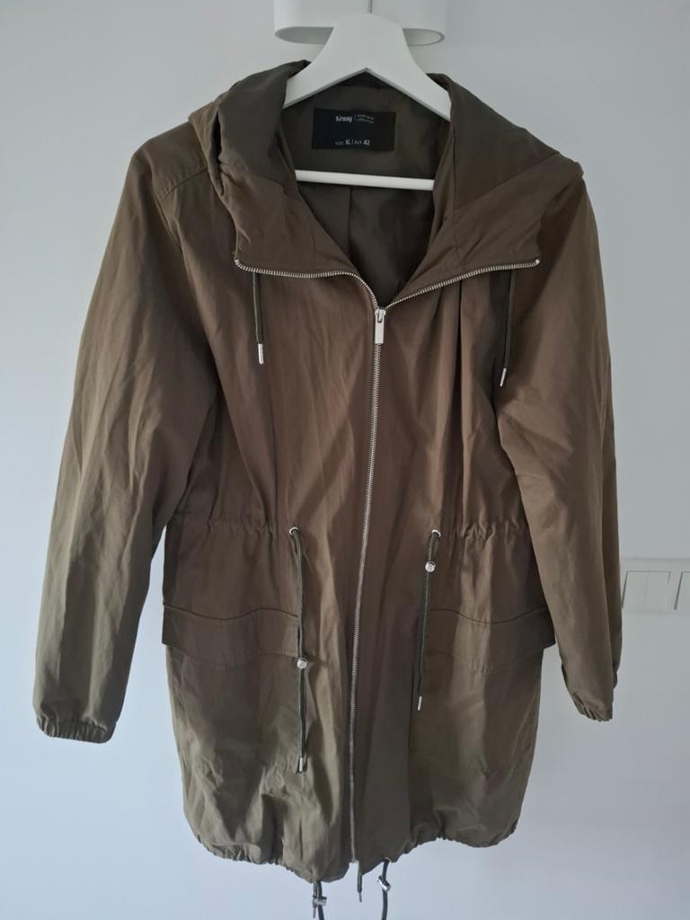 Dames parka jas maat L/XL 42/44 zomerjas legergroen jas, Maat 42/44 (L), Ophalen of Verzenden, Zo goed als nieuw, Groen