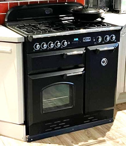 Falcon Classic Gasfornuis, Ophalen, Gebruikt, Zwart, 50 tot 100 cm