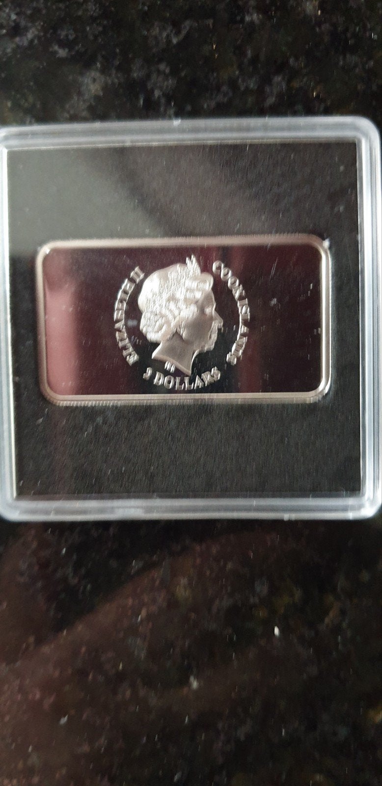 Zilveren Bull & Bear Muntbaar 2015 - 2 Dollars, Ophalen of Verzenden