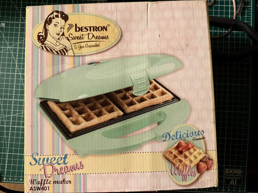 Bestron Sweet Dreams Wafelijzer ASW401 - Zo goed als nieuw, Ophalen of Verzenden, Zo goed als nieuw