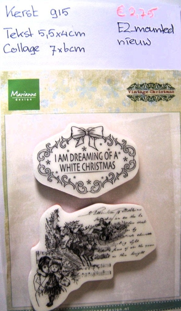 Kerst 915 EZ-mounted stempel, Ophalen of Verzenden, Nieuw, EZ-mounted stempel