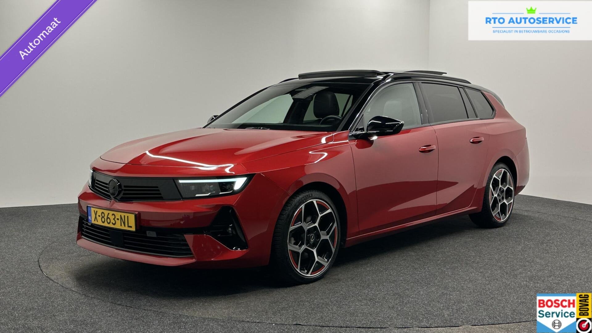 Opel Astra Sports Tourer 1.2 Level 4 GS LINE PANO CAMERA CAR, 1199 cc, Met garantie (alle), Leder en Stof, Origineel Nederlands
