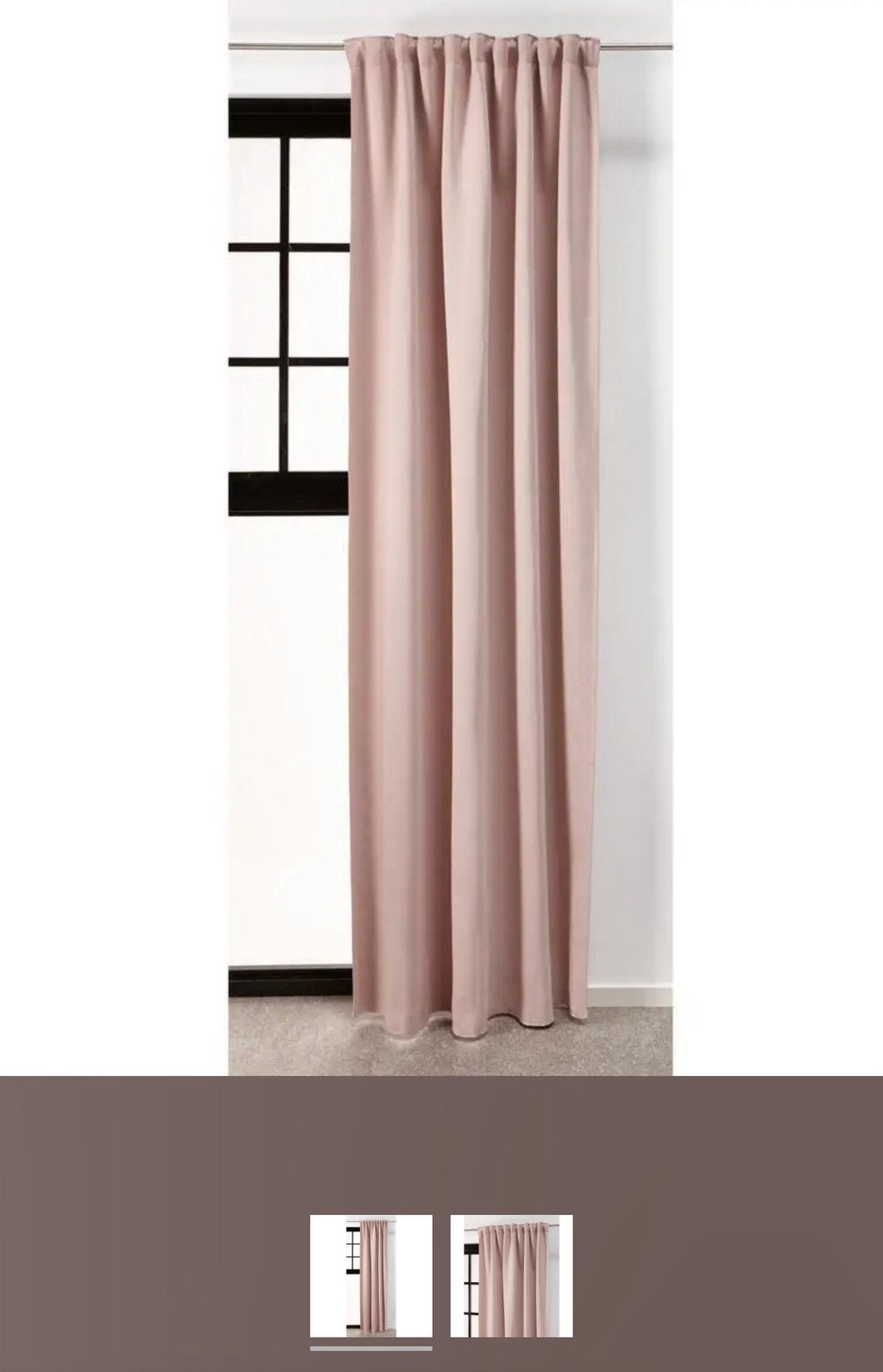 Lichtroze gordijnen 140x260, Ophalen, In te korten, 140 cm, 260 cm