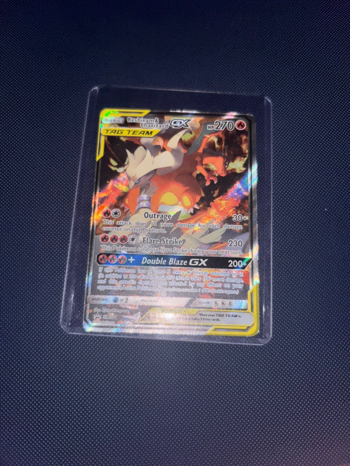 Reshiram & Charizard  Sun & Moon promo, Ophalen of Verzenden, Gebruikt