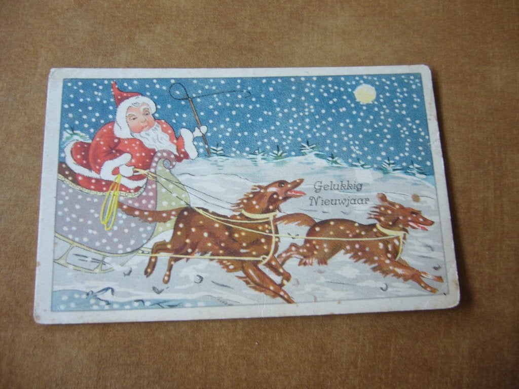 KERSTMAN - ARRESLEE - TEKKELS - SNEEUW, Verzamelen, Ophalen of Verzenden, 1920 tot 1940, Gelopen, Overige thema's