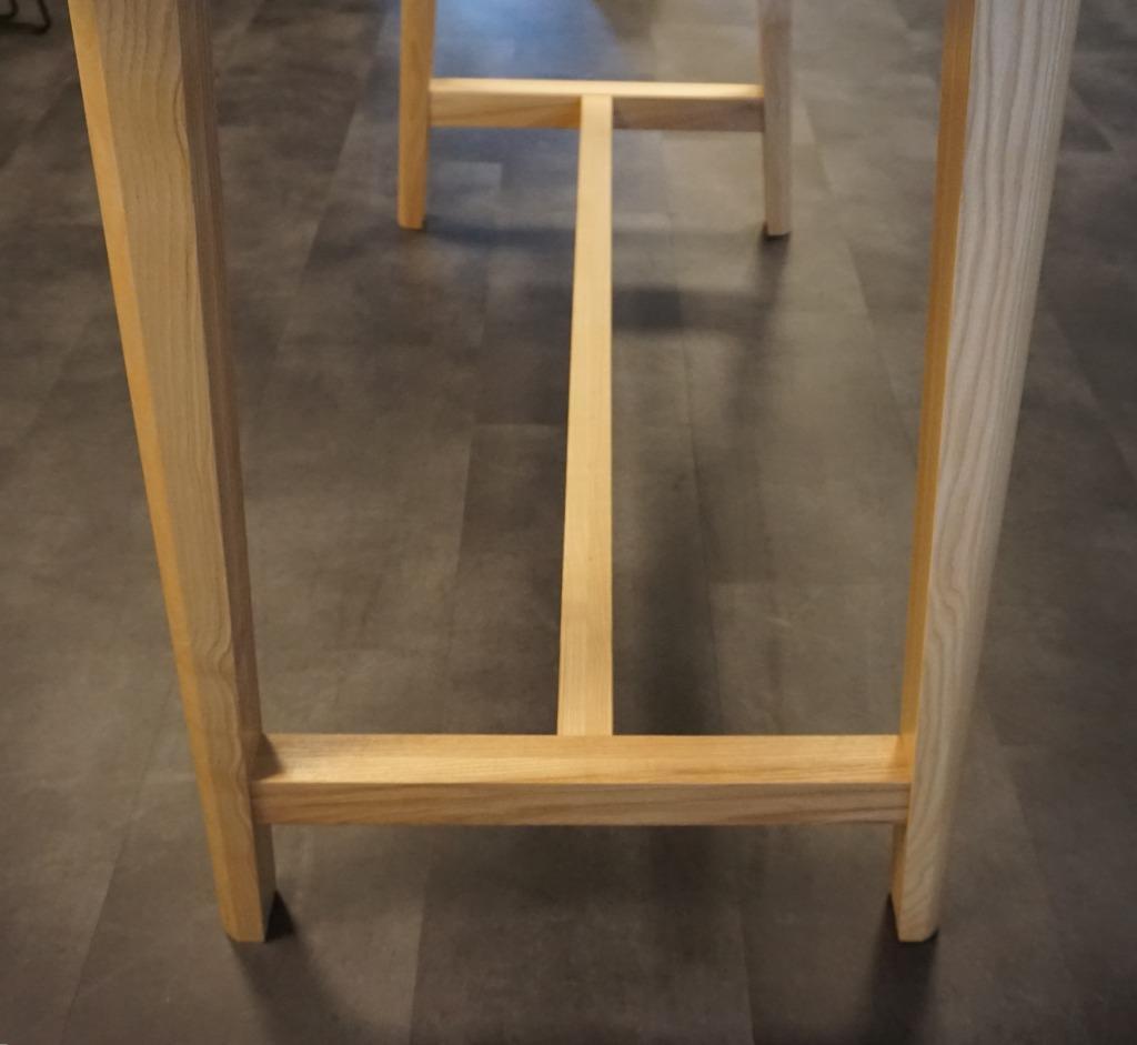 Nova Wood Bartafel | Zwart Blad | Houten Frame | 160x70x105, -, -, Nieuw, Ophalen of Verzenden