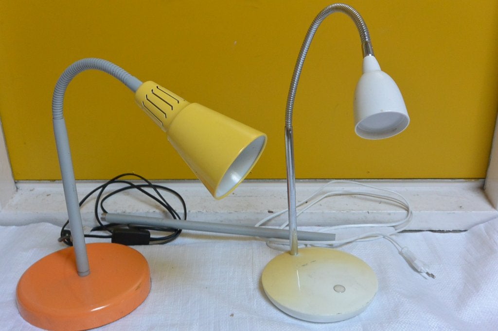 bureaulampen jaren 60, Huis en Inrichting, Lampen | Tafellampen, Bureaulamp, Gebruikt, Vintage, Meerkleurig