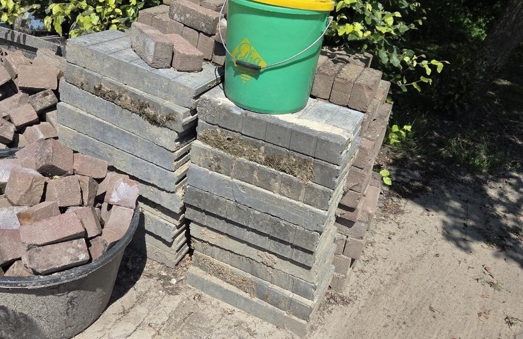 palissade vierkant 8 x 25 x 50 (20 stuks), Ophalen, Gebruikt, 25 tot 50 cm, Overige typen