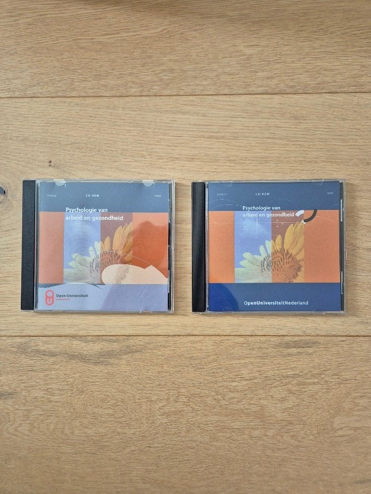 CD-ROM  Open Universiteit. Psychologie arbeid en gezondheid, Ophalen of Verzenden, Beta, Zo goed als nieuw, WO