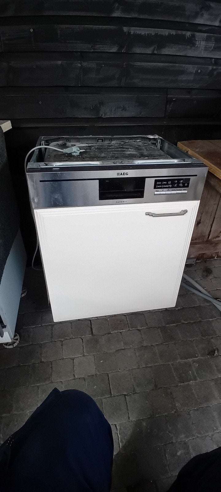 AEG Inbouw Vaatwasser - Rekjes beschadigd, werkt goed, Ophalen, Gebruikt, Inbouw, Minder dan 85 cm