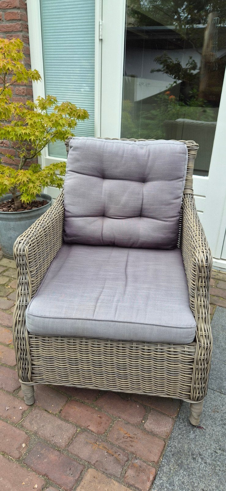 3 tuinstoelen 30 euro p/s in zeer goede staat, Tuin en Terras, Ophalen, Zo goed als nieuw, Wicker