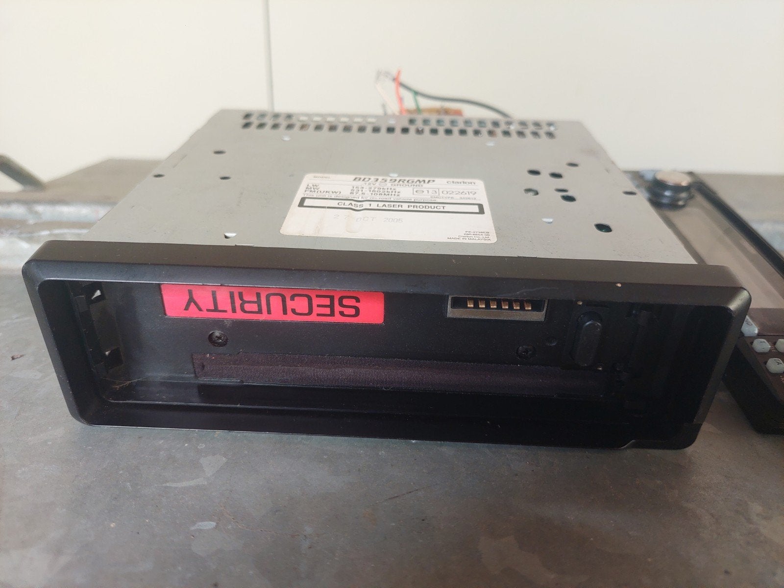 Clarion BD359RGMP Autoradio CD/MP3 met afneembaar frontje, Ophalen of Verzenden, Gebruikt