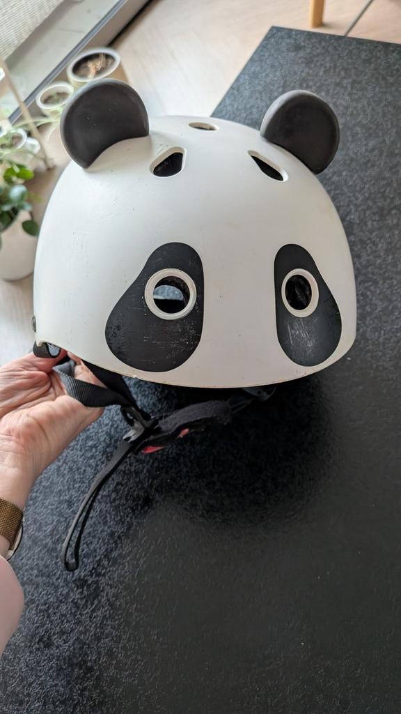 Panda kinderhelm xs-s, met oortjes, Fietsen en Brommers, Ophalen, XS