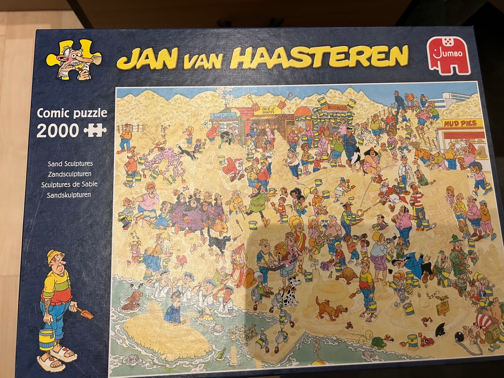Jan van Haasteren puzzel Zandsculpuren, Ophalen, Meer dan 1500 stukjes, Gebruikt, Legpuzzel