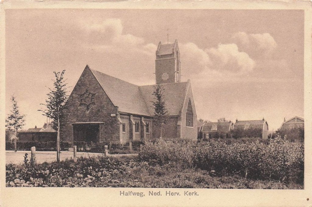 703-188-041 Halfweg Ned Herv Kerk, Verzamelen, Verzenden, Voor 1920, Noord-Holland