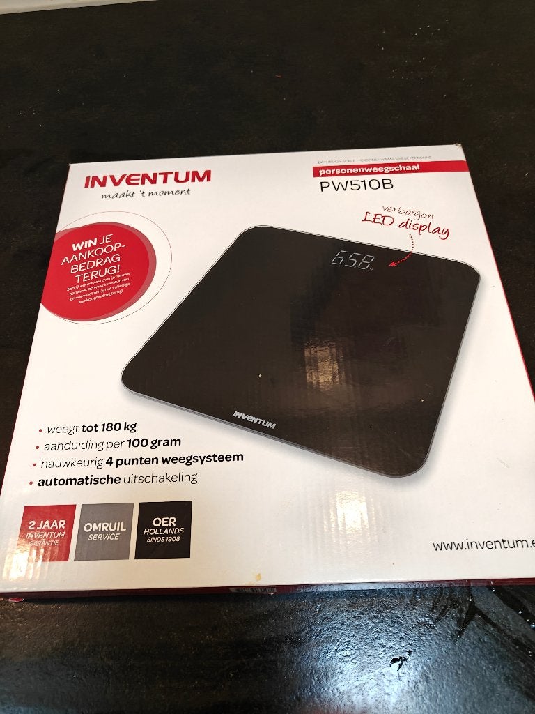 personenweegschaal Inventum PW510B, 1 tot 500 gram, Onbekend, Nieuw, 100 kg of meer