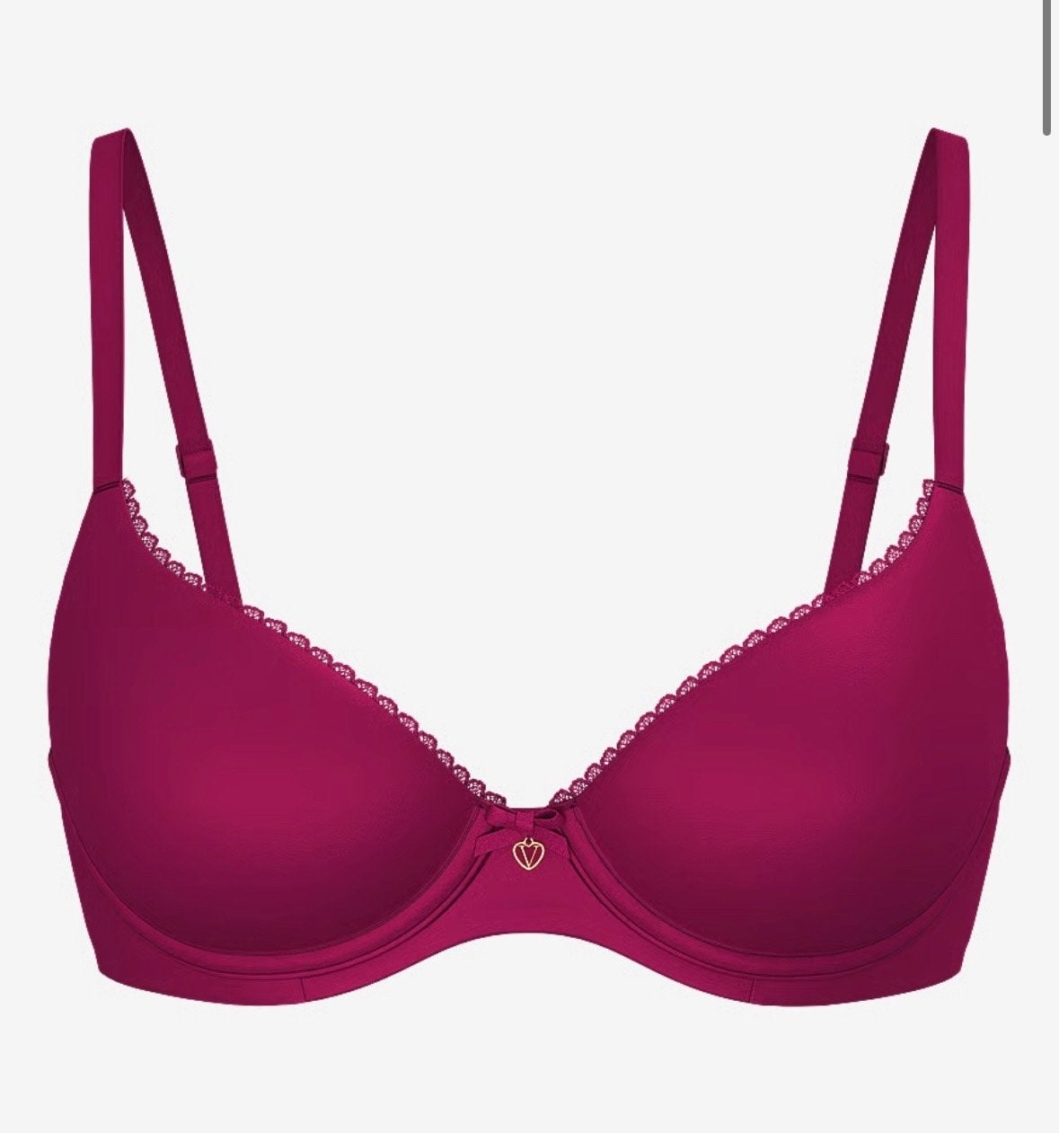 Victoria's Secret Licht Gevoerde Demi BH 75D (34D), Verzenden, Rood, BH