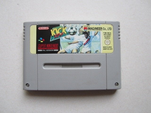 Kick Off Soccer SNES Super Nintendo NES, Gebruikt, 2 spelers, Ophalen of Verzenden, Vanaf 3 jaar