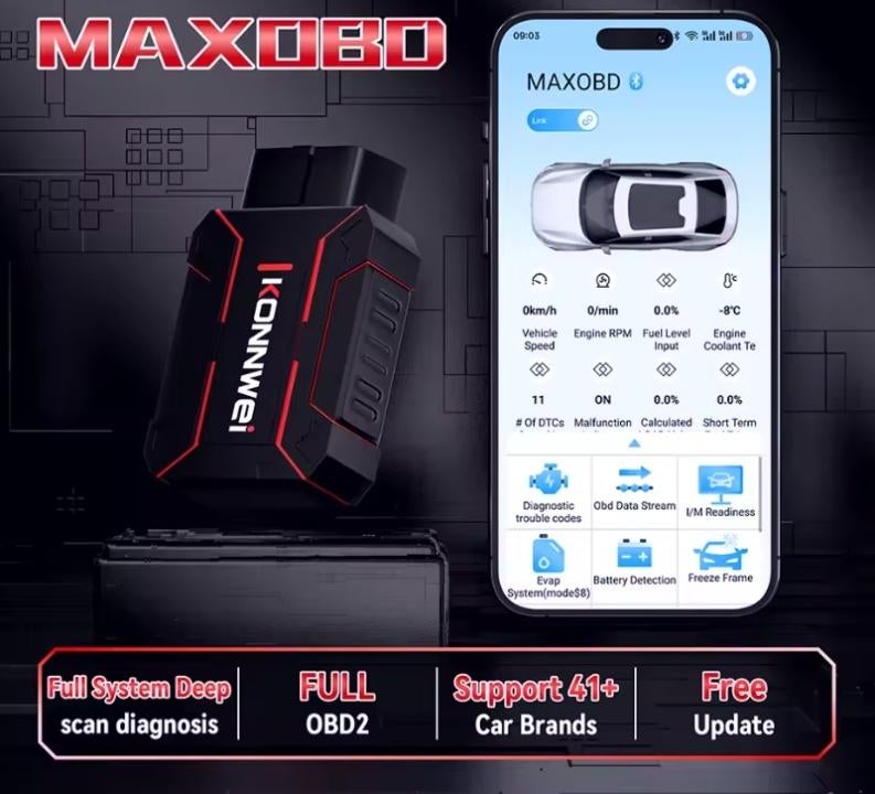 KONNWEI OBD diagnostisch hulpmiddel bluetooth, Ophalen of Verzenden, Nieuw