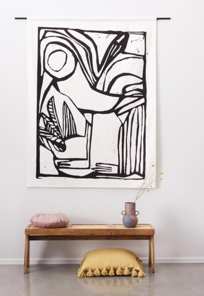 Urban Cotton wandkleed Vogel, Huis en Inrichting, Woonaccessoires | Wanddecoraties, Ophalen of Verzenden, Nieuw