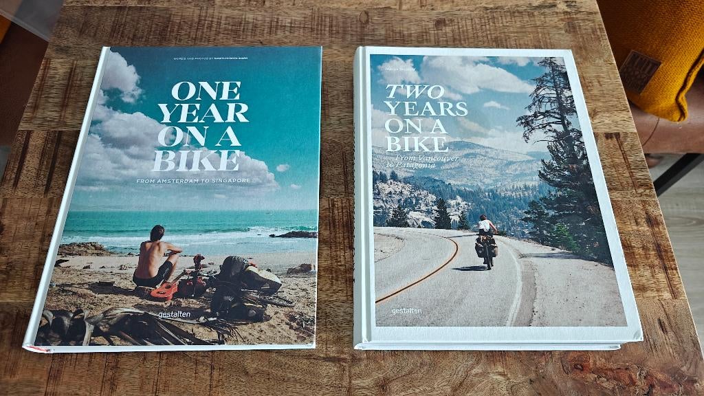 Martijn Doolaard - One Year / Two Years On A Bike, Boeken, Reisverhalen, Ophalen, Zo goed als nieuw, Martijn Doolaard, Noord-Amerika