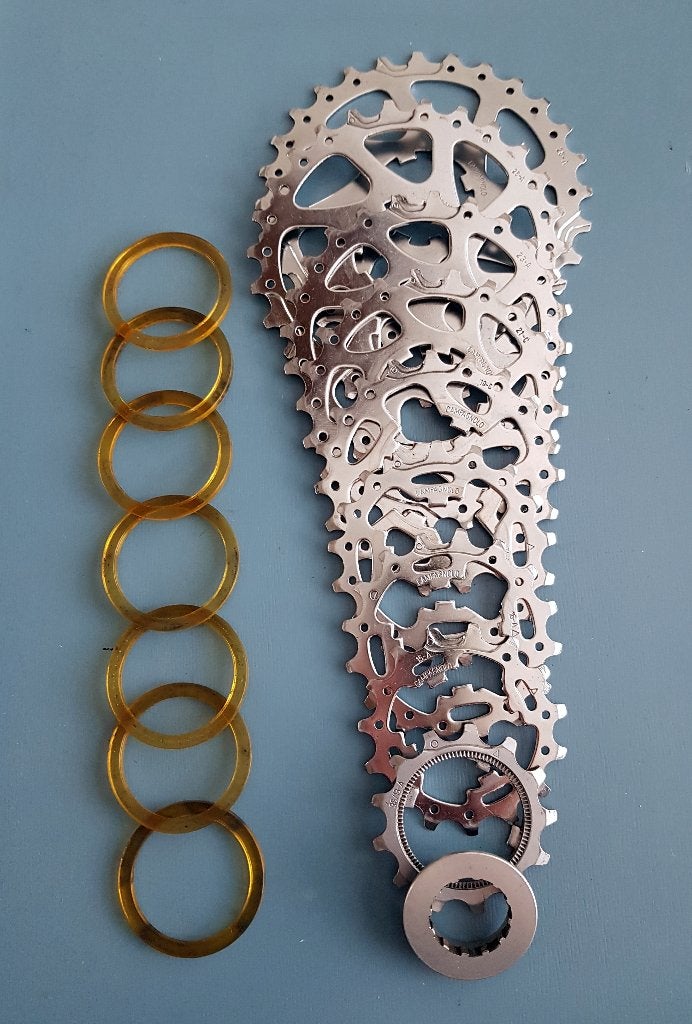 Campagnolo 9 speed cassette, 13--28, vintage, Gebruikt, Overige materialen, Overige typen, Ophalen of Verzenden