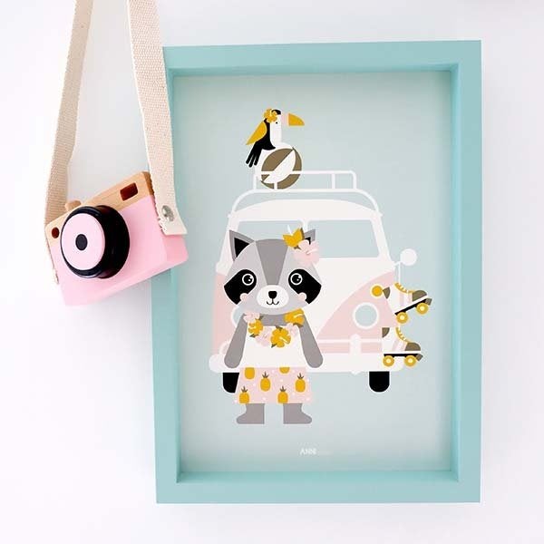 Kinderposter Poster Kinderkamer Cool Girl ANNIdesign, Rechthoekig Staand, Nieuw, Ophalen of Verzenden, A1 t/m A3