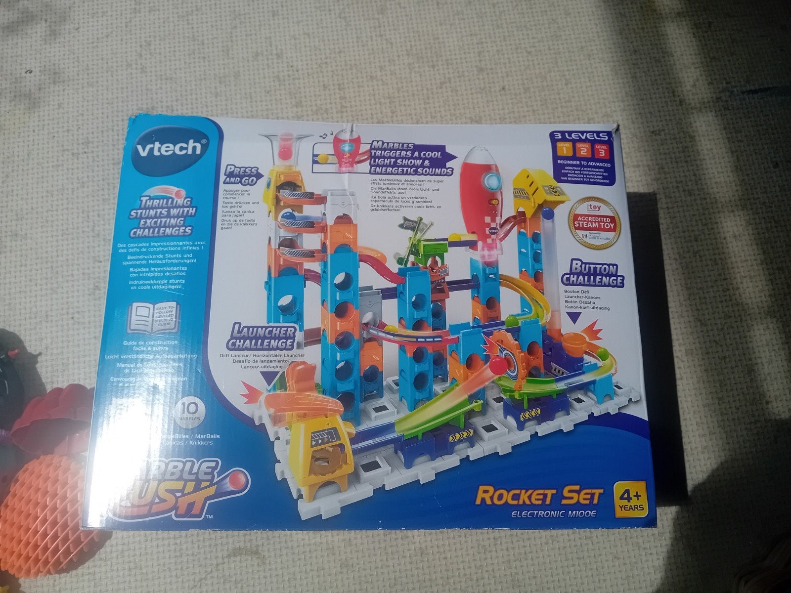 Vtech Marble Rush Rocket Set. Oftewel superleuke knikkerbaan, Ophalen of Verzenden, 10 tot 50 stukjes, 4 tot 6 jaar
