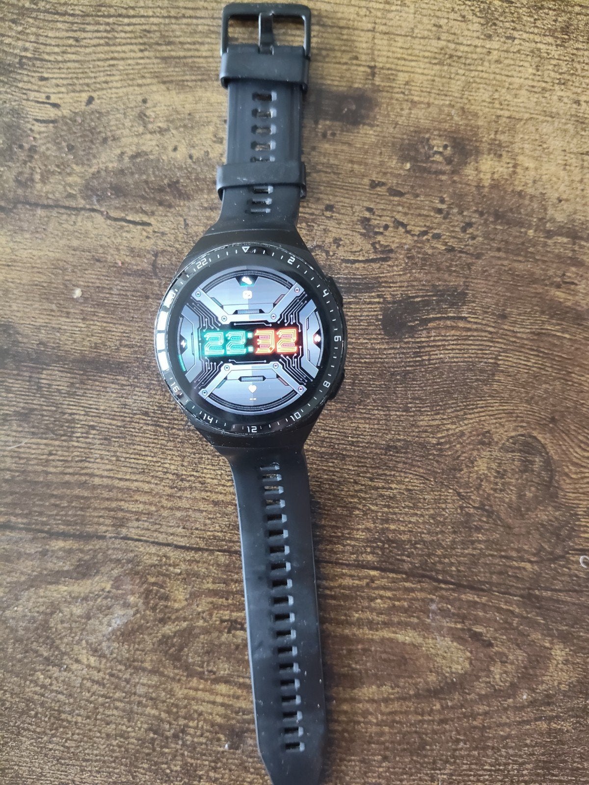 Huawei Watch GT 2 Sport Smartwatch met Oplader, Gebruikt, Zwart, Ophalen of Verzenden, Waterdicht