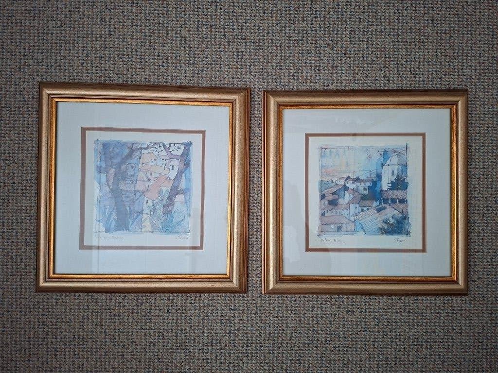 Shirley Trevena 2 aquarellen, Ophalen of Verzenden, Ingelijst, Aquarel, Landschap