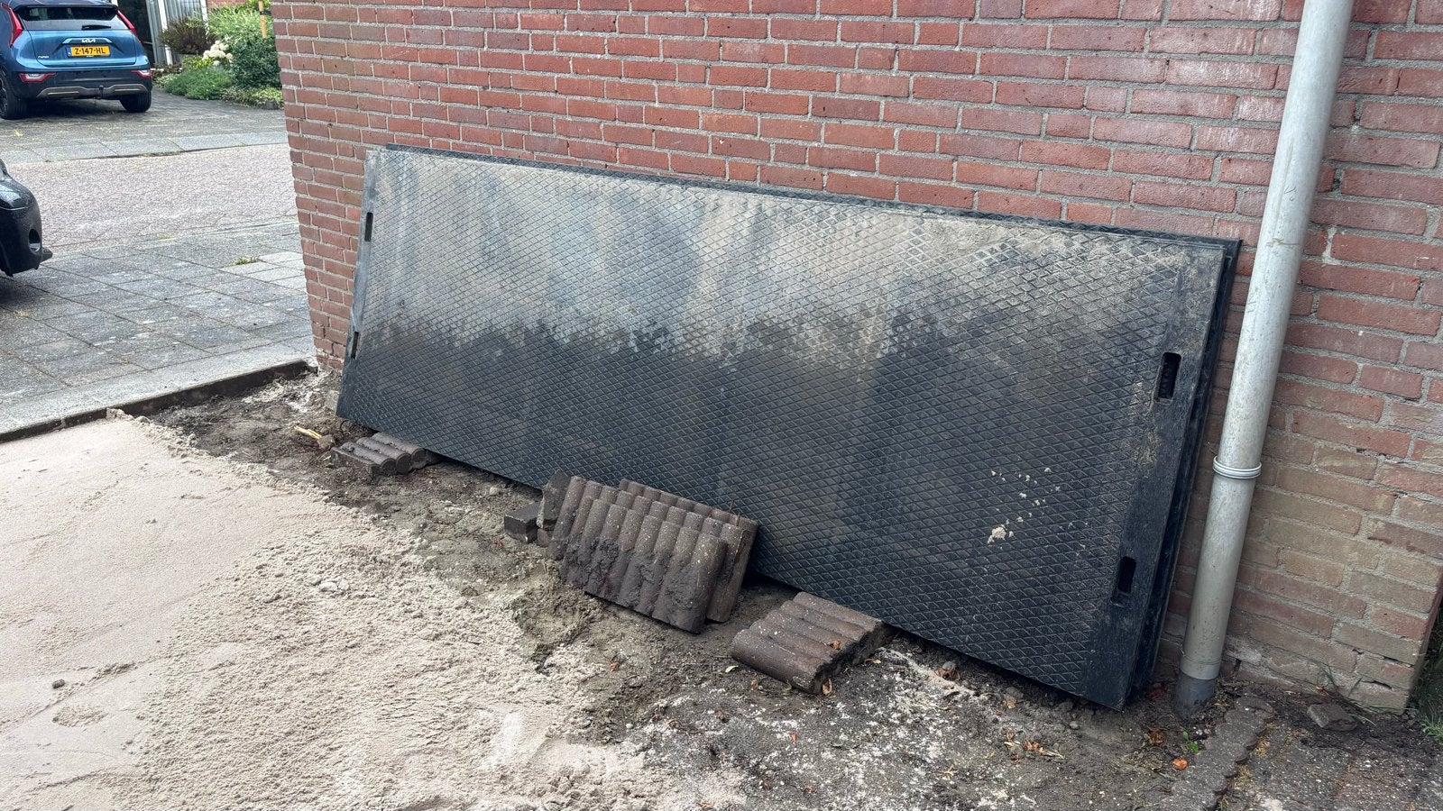 Kunststof Rijplaten / Bouwplaten - Zware kwaliteit, Doe-het-zelf en Verbouw, Overige Doe-het-zelf en Verbouw, Ophalen, Gebruikt