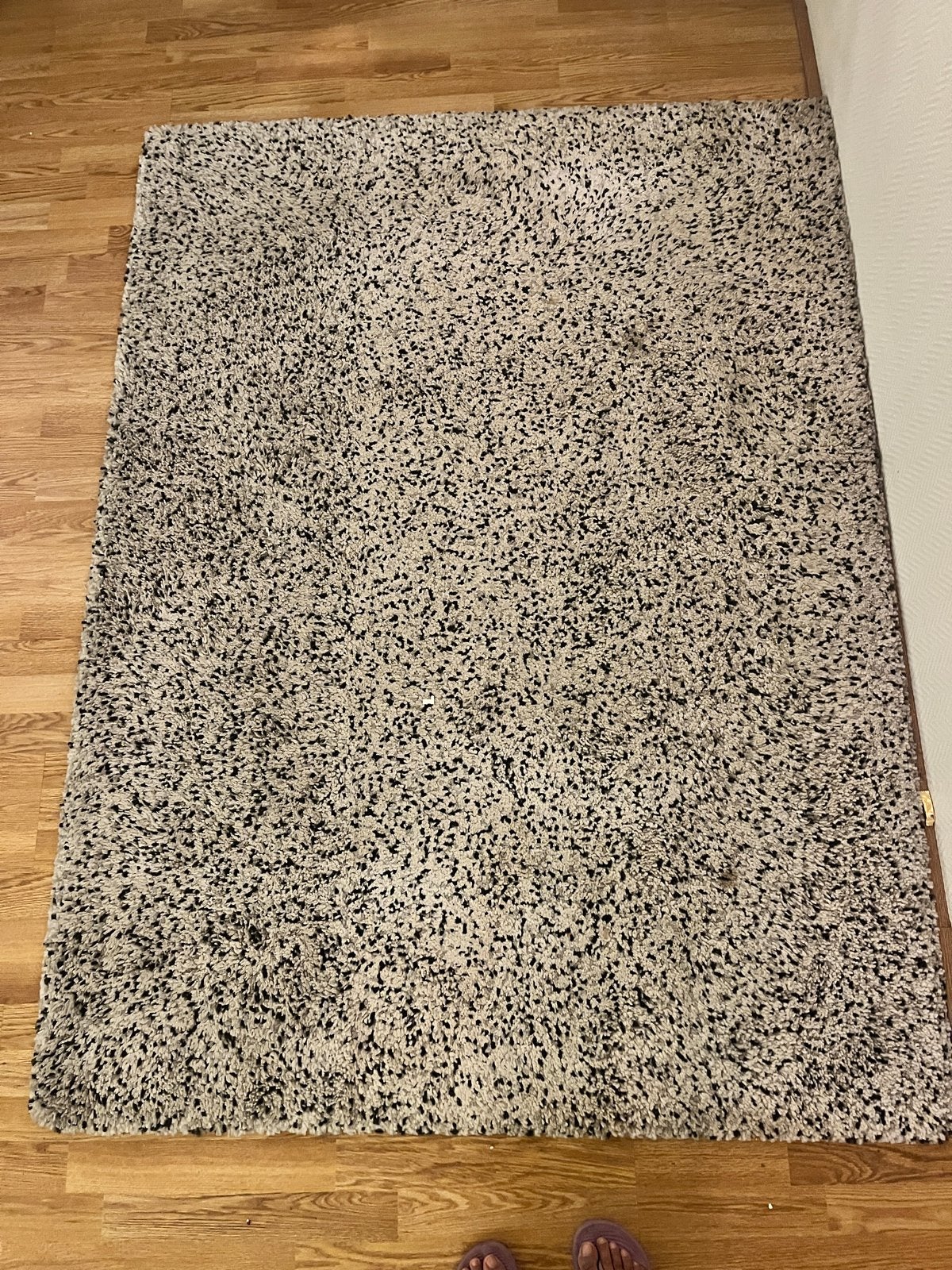 Vindum Vloerkleed - Crème/Zwart - 133x180 cm, Ophalen, Gebruikt, 100 tot 150 cm, Crème