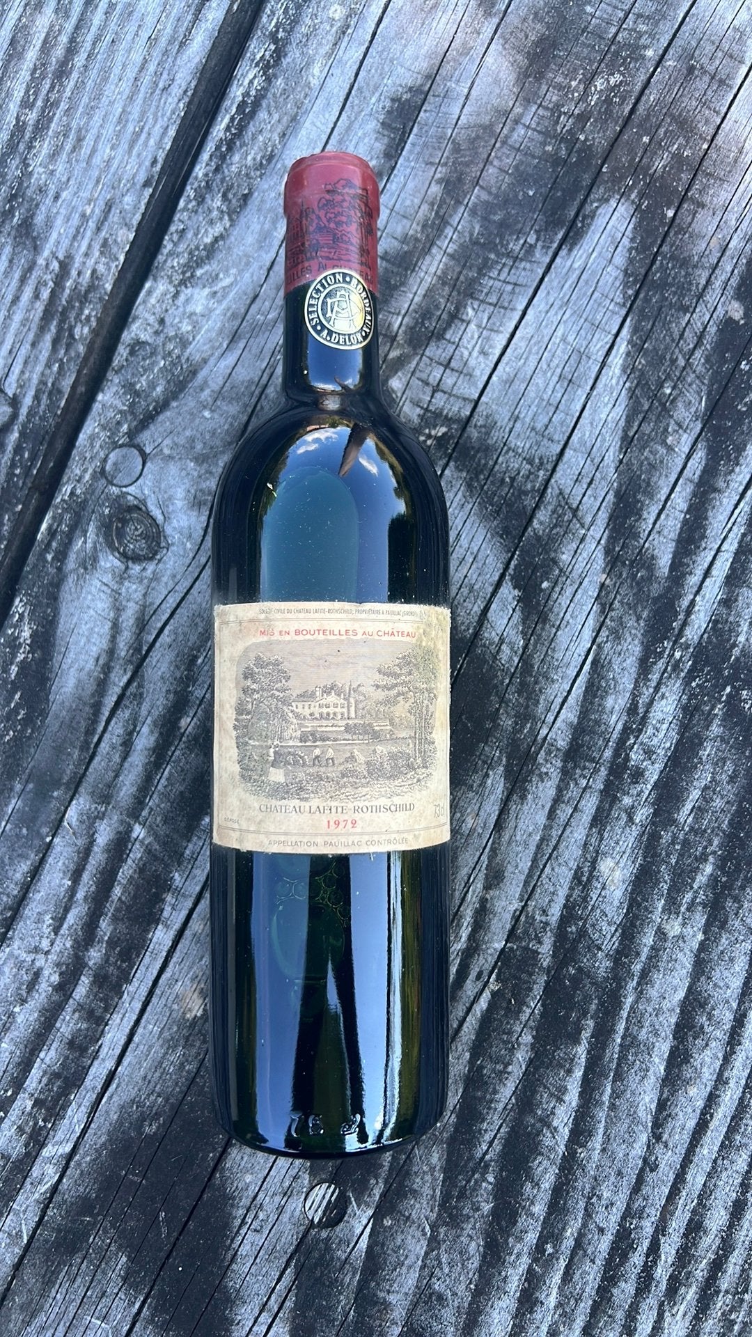 Château Lafite Rothschild 1972 - Exclusieve Rode Wijn, Ophalen, Gebruikt, Frankrijk, Rode wijn