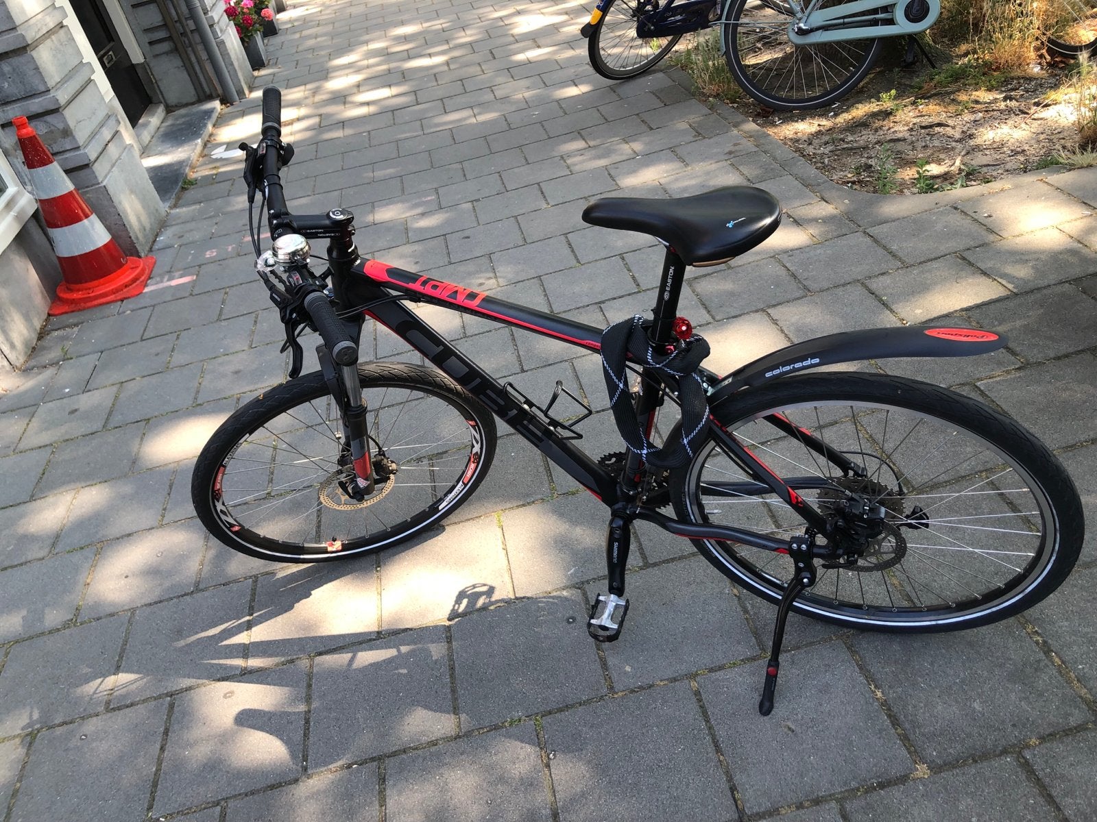 Cube CMPT fiets - Zwart/Rood, schijfremmen, Fietsen en Brommers, 28 inch, Meer dan 20 versnellingen, Schijfrem, Ophalen