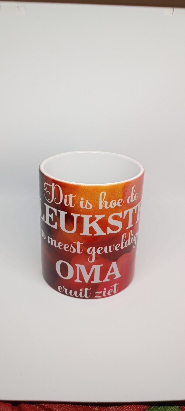 Handgemaakte mok met tekst, Overige typen, Nieuw, Ophalen of Verzenden, Steen/keramiek