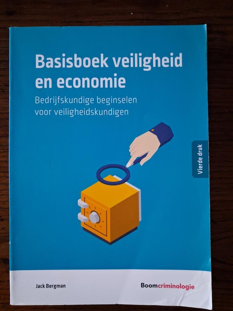 Basisboek veiligheid en economie - Jack Bergman, Boeken, Studieboeken en Cursussen, Gelezen, HBO, Gamma, Ophalen of Verzenden