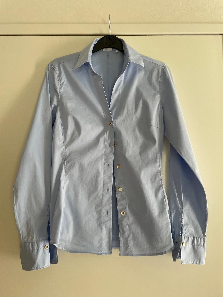 Caliban: z.g.a.n. licht blauw bloesje maat M, Maat 38/40 (M), Zo goed als nieuw, Caliban, Verzenden