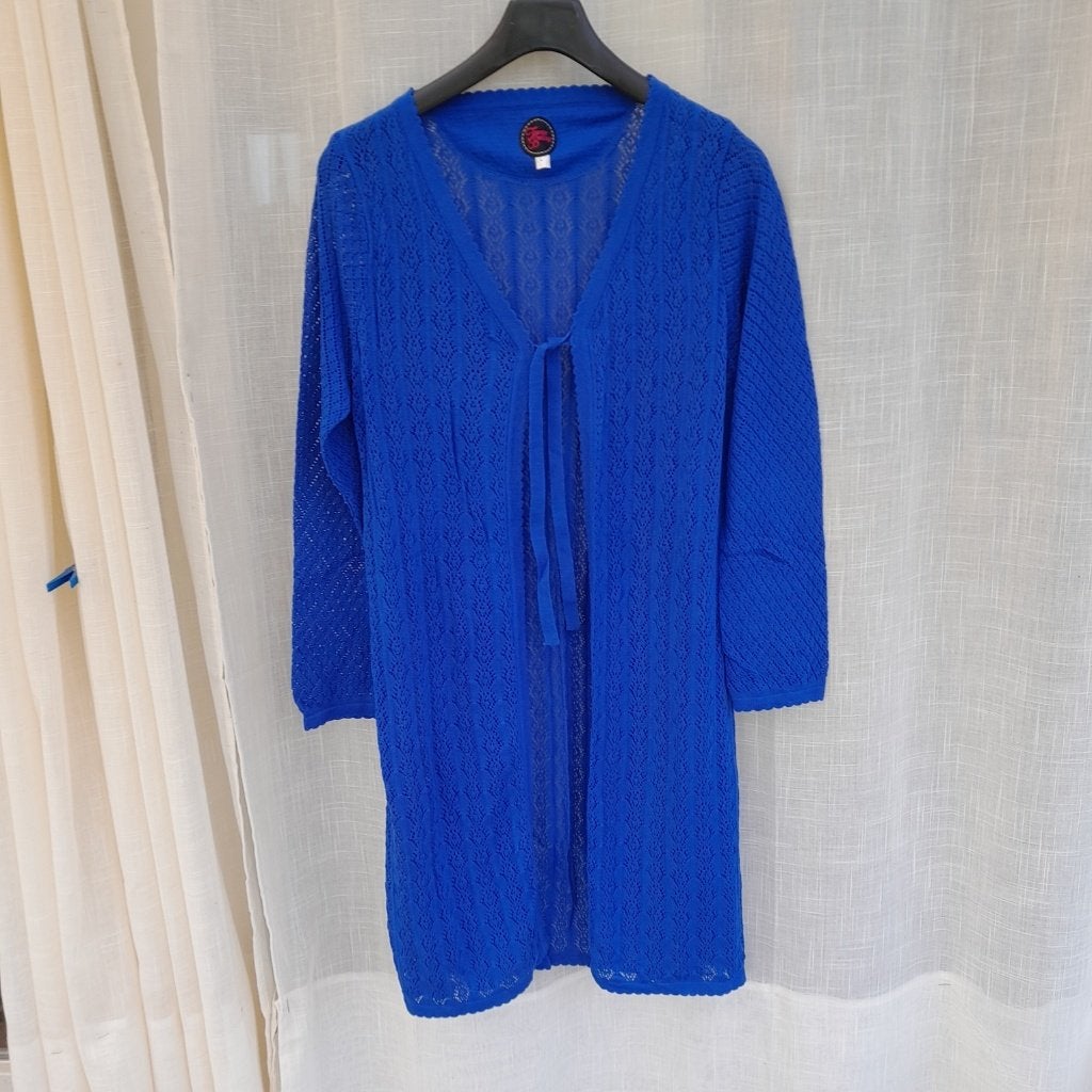 Tante Betsy gebreid vest blauw lang nieuw L, Kleding | Dames, Tante Betsy, Blauw, Maat 42/44 (L), Nieuw