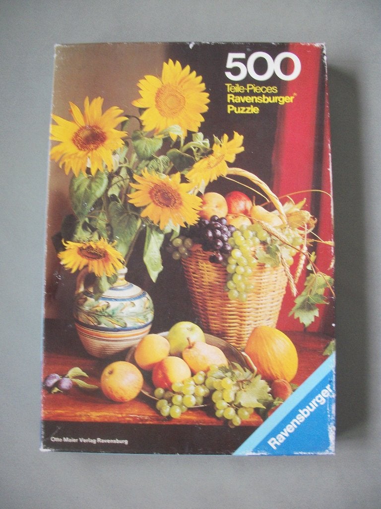 3x Puzzel - Bloemen - Kasteel - Schepen 500 - zgan - p.stuk, Ophalen of Verzenden, 500 t/m 1500 stukjes, Zo goed als nieuw, Legpuzzel
