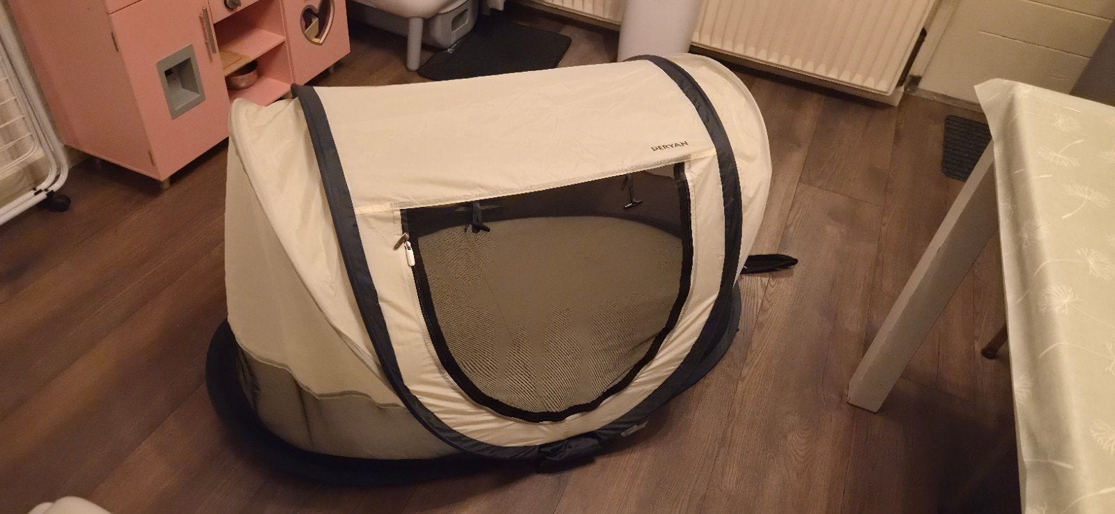 2x Deryan Scott Camping Bedjes, Ophalen, Gebruikt, Beige, 190 cm of minder
