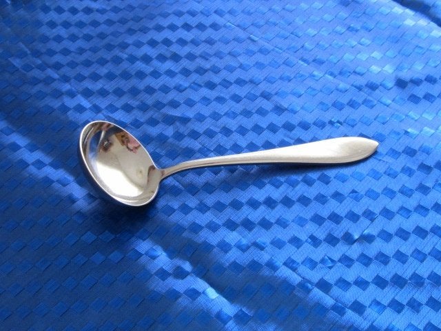 1 juslepel/sauslepel 18 cm Gero Zilmeta puntfilet 718., Gebruikt, Gero, Los bestek, Ophalen of Verzenden