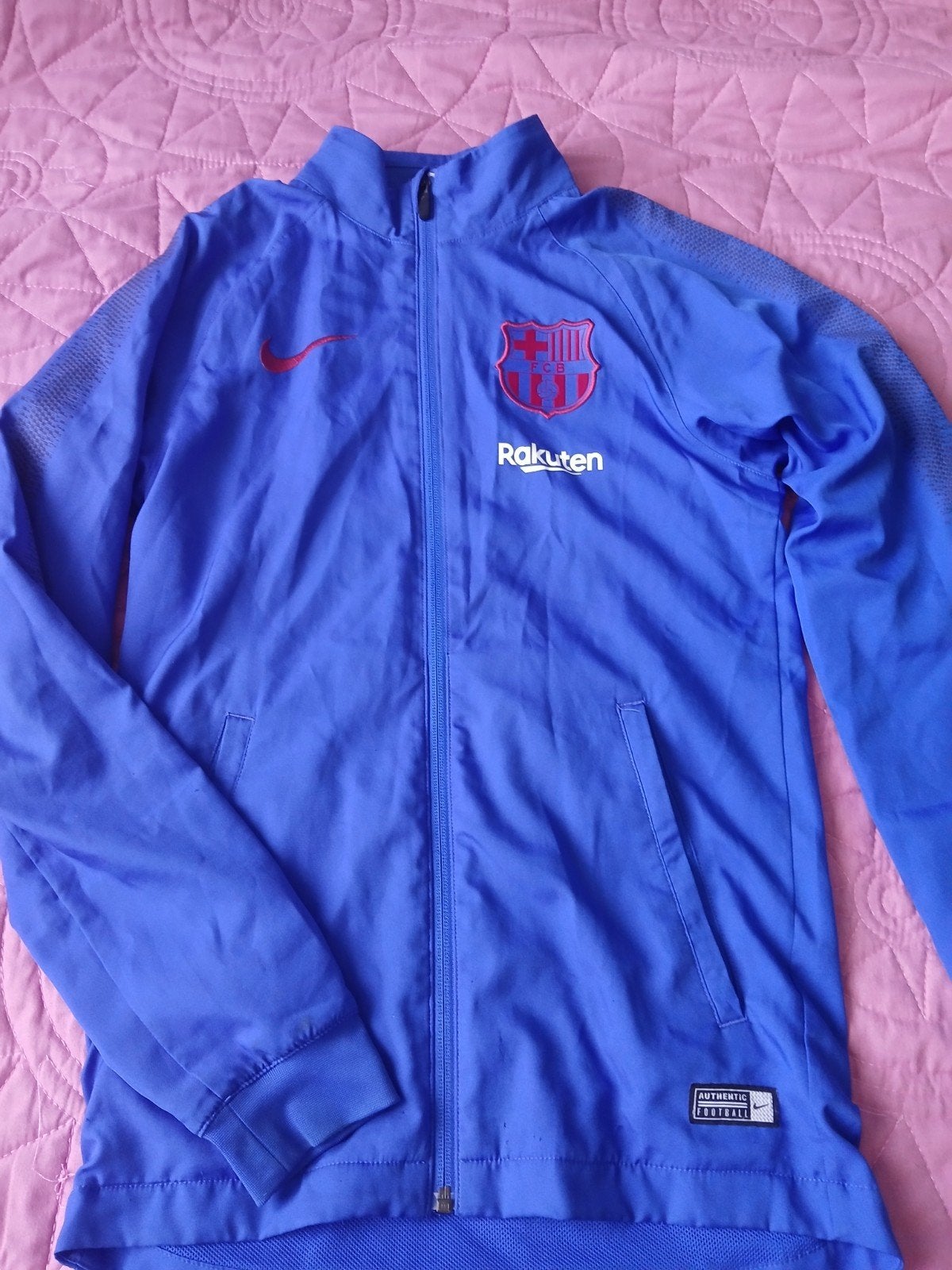 Nike FC Barcelona Dri-FIT Trainingsjack - Maat XS, Blauw, Nike, Ophalen of Verzenden, Zo goed als nieuw