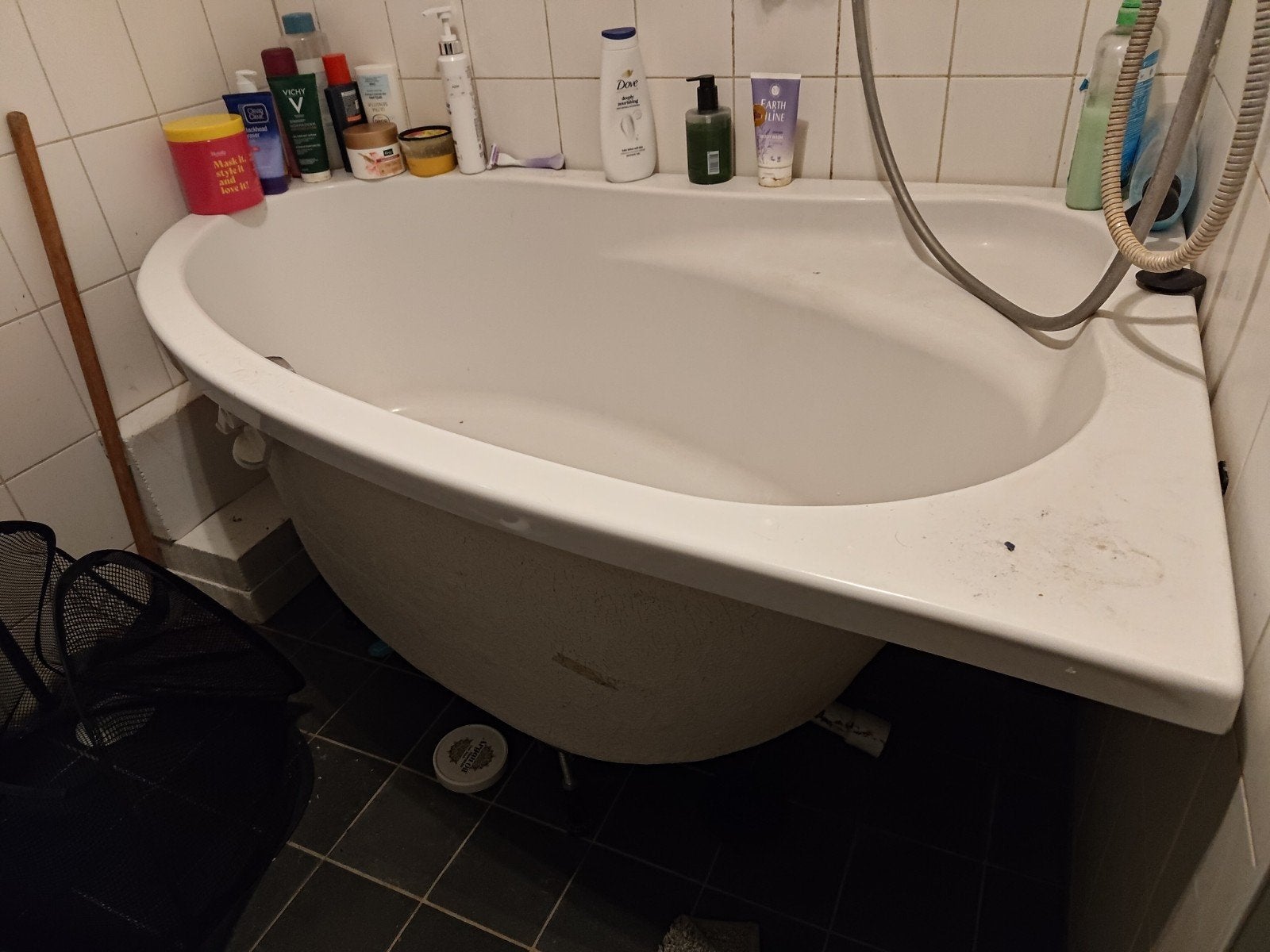 Hoekbad 90x140 cm - Ideaal voor kleine badkamers, Ophalen, Gebruikt, Bad