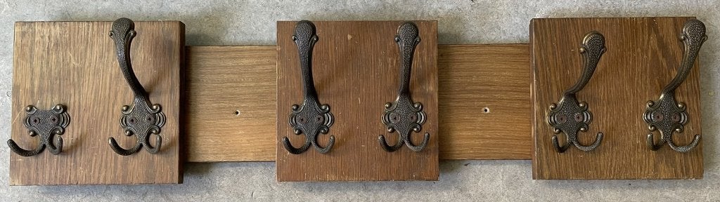 Oude antieke houten kapstok, Huis en Inrichting, Woonaccessoires | Kapstokken, Gebruikt, Minder dan 100 cm, Hout, Ophalen