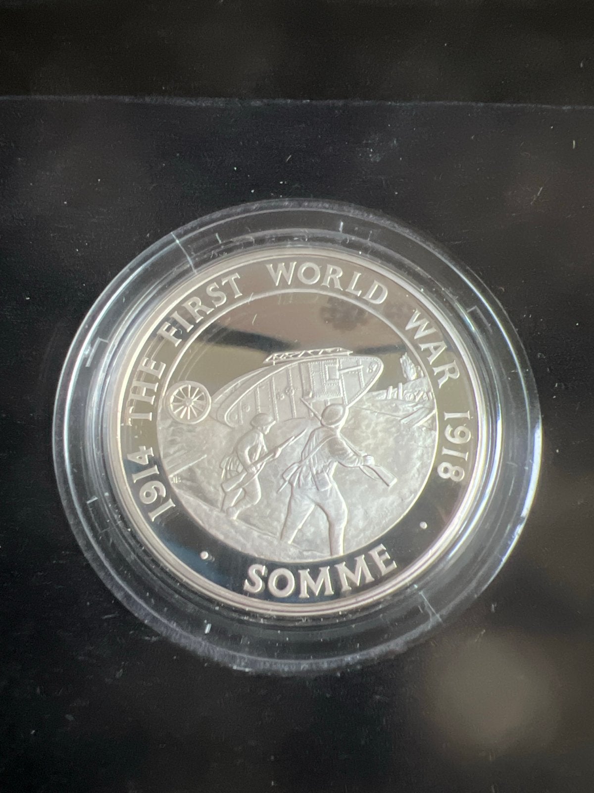 Zilveren munt 5 pond Slag aan de Somme 2016 proof, Postzegels en Munten, Ophalen of Verzenden, Zilver, Buitenland